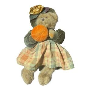 Vintage The Bearington Bears Collection 14" Autumn Harvester Teddy Bear